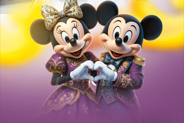 Personagens mágicos Mickey e Minnie
